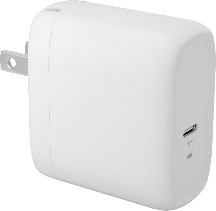 USB Şarj Cihazı, Düz Bıçaklı Fişli, 65 Watt