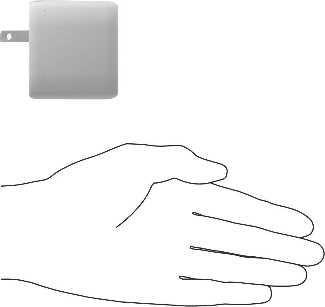 USB Şarj Cihazı, Düz Bıçaklı Fişli, 65 Watt