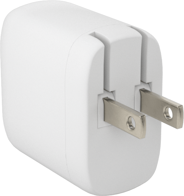 USB Şarj Cihazı, Düz Bıçaklı Fişli, 2 USB-C Bağlantı Noktası