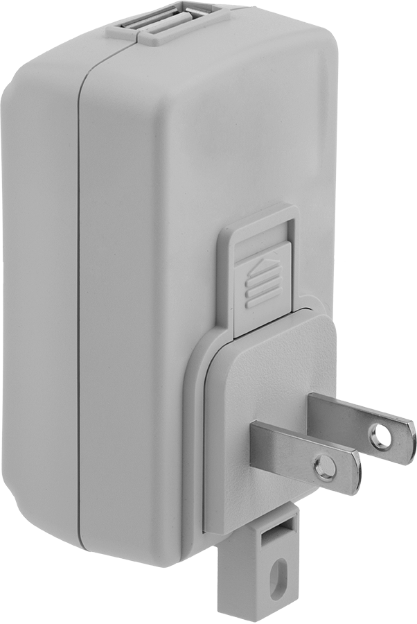 USB Şarj Cihazı, Düz Bıçaklı Fişli, 13 Watt