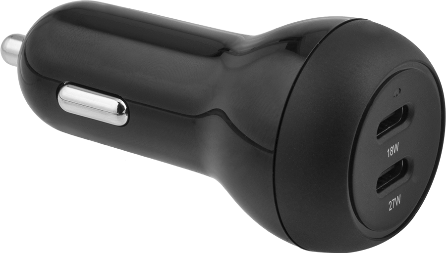 USB Şarj Cihazı, Araç Fişi ile, 2 USB-C