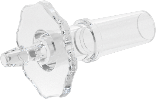 Luer Lock Boru Bağlantısı, Fişler, Poliolefin, 1/16" Dikenli Boru İç Çapı için, Şeffaf
