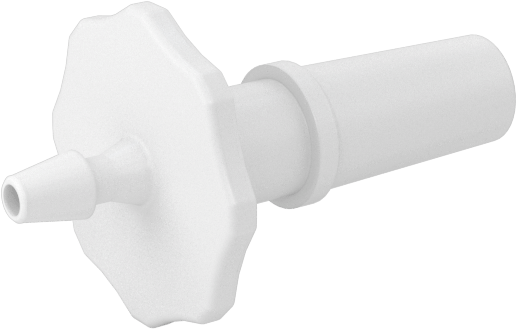 Luer Lock Boru Bağlantısı, Fişler, Naylon, 1/16" Dikenli Boru İç Çapı için, Beyaz