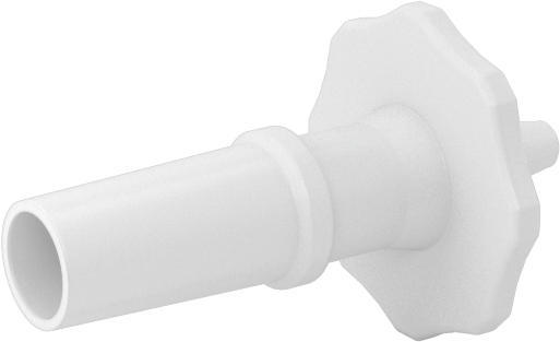Luer Lock Boru Bağlantısı, Fişler, Naylon, 1/16" Dikenli Boru İç Çapı için, Beyaz