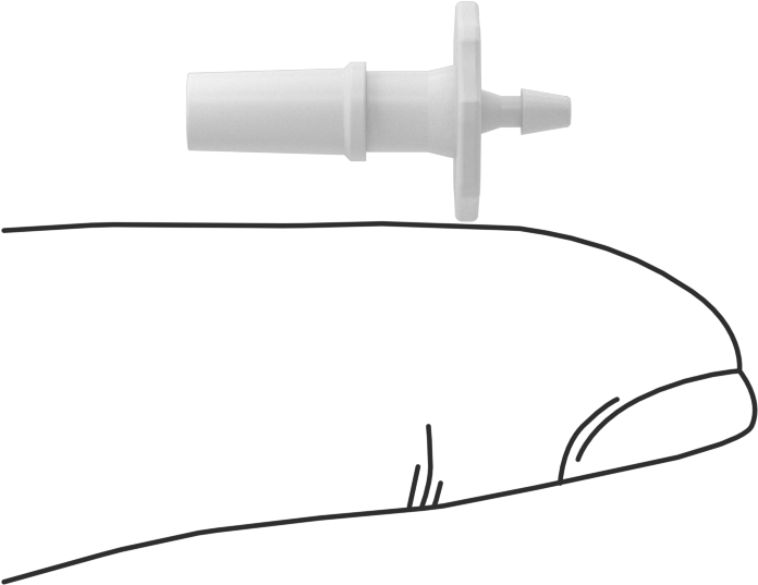Luer Lock Boru Bağlantısı, Fişler, Naylon, 1/16" Dikenli Boru İç Çapı için, Beyaz