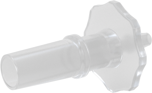 Luer Lock Boru Bağlantısı, Fişler, Polipropilen, 1/16" Dikenli Boru İç Çapı için, Beyaz