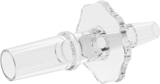 Luer Lock Boru Bağlantısı, Fişler, Poliolefin, 3/32" Dikenli Boru İç Çapı için, Şeffaf