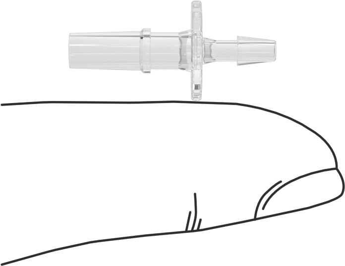 Luer Lock Boru Bağlantısı, Fişler, Poliolefin, 3/32" Dikenli Boru İç Çapı için, Şeffaf
