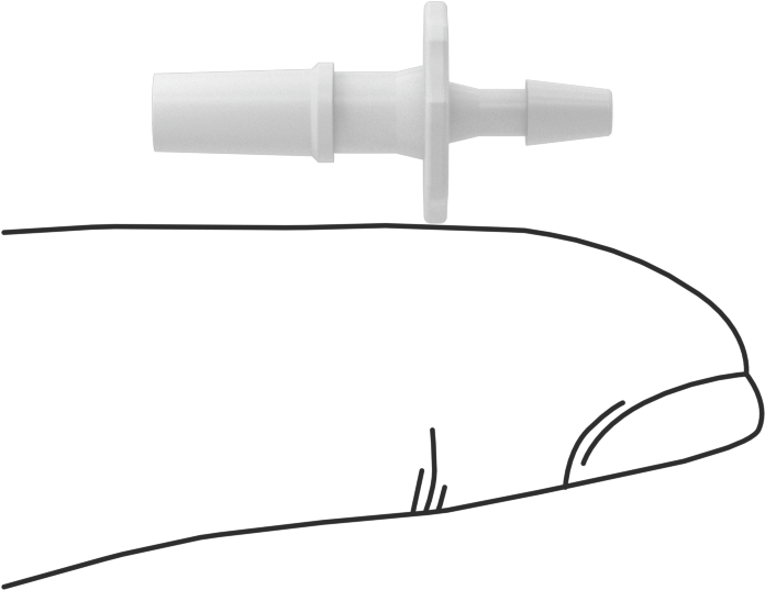 Luer Lock Boru Bağlantısı, Fişler, Naylon, 3/32" Dikenli Boru İç Çapı için, Beyaz