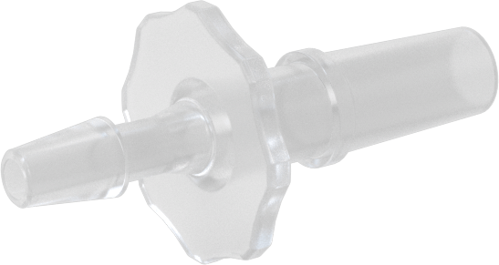 Luer Lock Boru Bağlantısı, Fişler, Polipropilen, 3/32" Dikenli Boru İç Çapı için, Beyaz