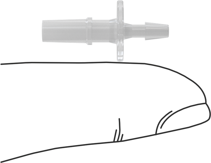 Luer Lock Boru Bağlantısı, Fişler, Polipropilen, 3/32" Dikenli Boru İç Çapı için, Beyaz