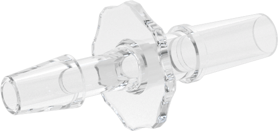 Luer Lock Boru Bağlantısı, Fişler, Poliolefin, 1/8" Dikenli Boru İç Çapı için, Şeffaf