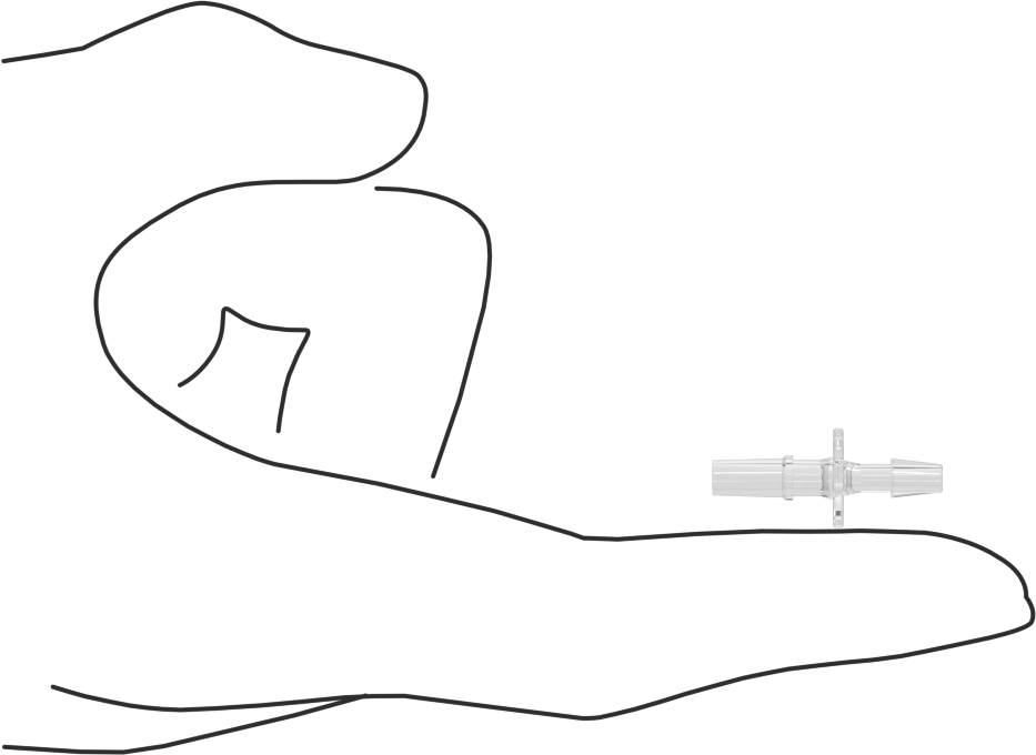 Luer Lock Boru Bağlantısı, Fişler, Poliolefin, 1/8" Dikenli Boru İç Çapı için, Şeffaf