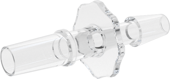 Luer Lock Boru Bağlantısı, Fişler, Poliolefin, 1/8" Dikenli Boru İç Çapı için, Şeffaf