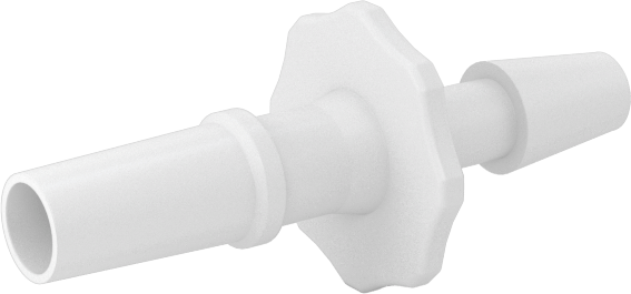 Luer Lock Boru Bağlantısı, Fişler, Naylon, 1/8" Dikenli Boru İç Çapı için, Beyaz