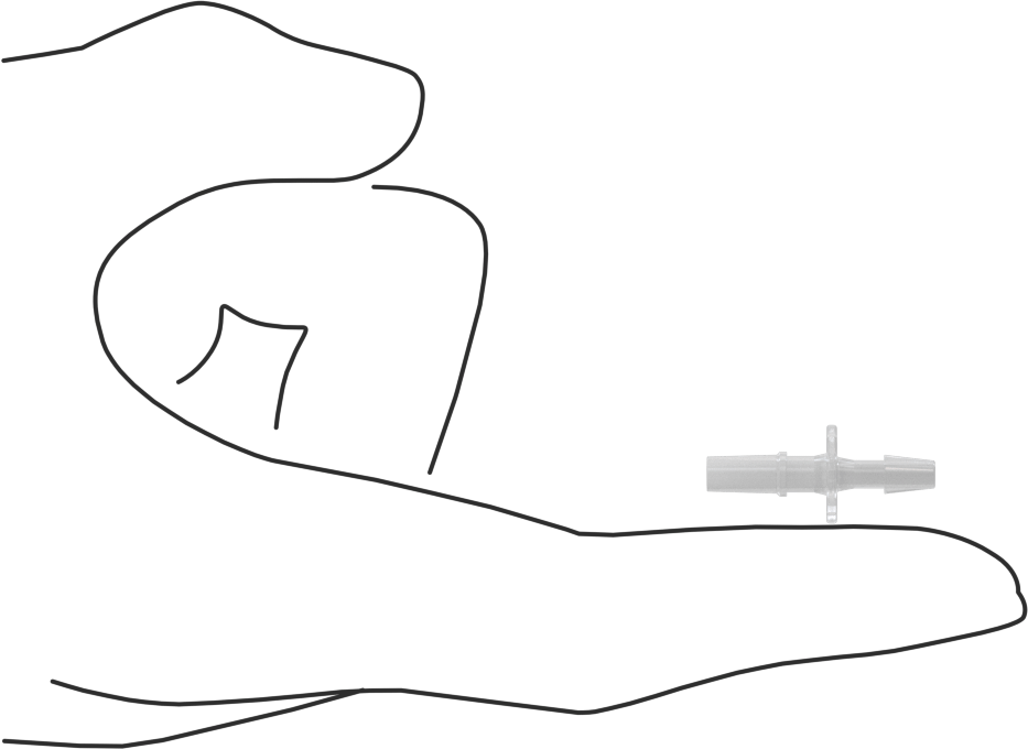 Luer Lock Boru Bağlantısı, Fişler, Polipropilen, 1/8" Dikenli Boru İç Çapı için, Beyaz