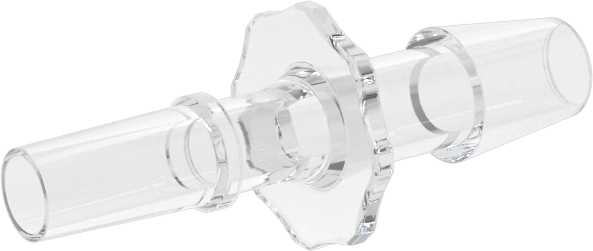 Luer Lock Boru Bağlantısı, Fişler, Poliolefin, 3/16" Dikenli Boru İç Çapı için, Şeffaf