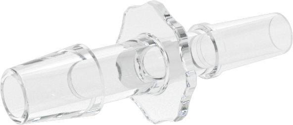 Luer Lock Boru Bağlantısı, Fişler, Poliolefin, 3/16" Dikenli Boru İç Çapı için, Şeffaf