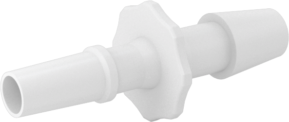 Luer Lock Boru Bağlantısı, Fişler, Naylon, 3/16" Dikenli Boru İç Çapı için, Beyaz