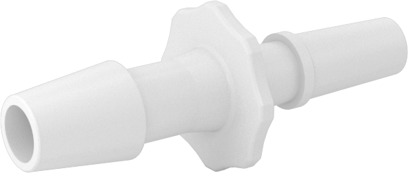 Luer Lock Boru Bağlantısı, Fişler, Naylon, 3/16" Dikenli Boru İç Çapı için, Beyaz