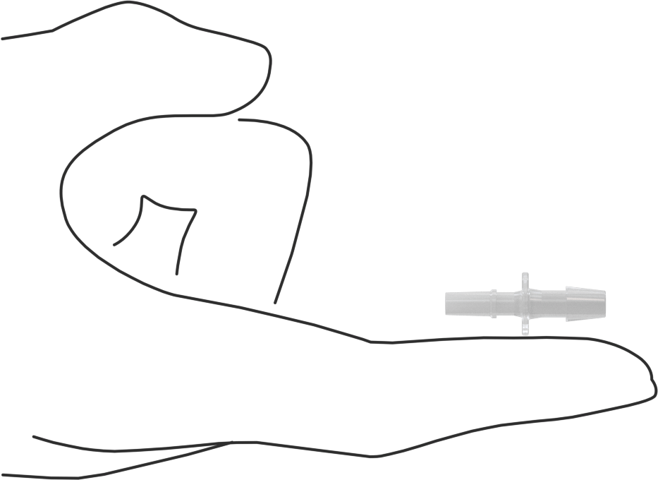 Luer Lock Boru Bağlantısı, Fişler, Polipropilen, 3/16" Dikenli Boru İç Çapı için, Beyaz