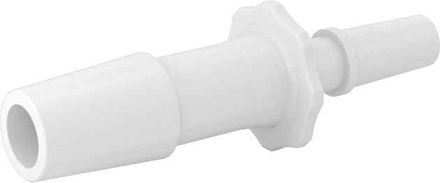 Luer Lock Boru Bağlantısı, Fişler, Naylon, 1/4" Dikenli Boru İç Çapı için, Beyaz