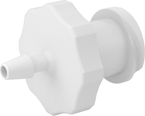 Luer Lock Boru Bağlantısı, Soketler, Naylon, 1/16" Dikenli Boru İç Çapı için