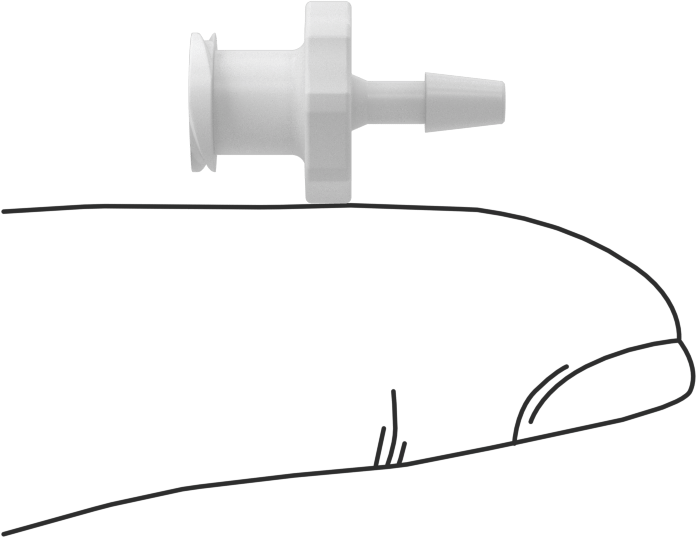 Luer Lock Boru Bağlantısı, Soketler, Naylon, 3/32" Dikenli Boru İç Çapı için