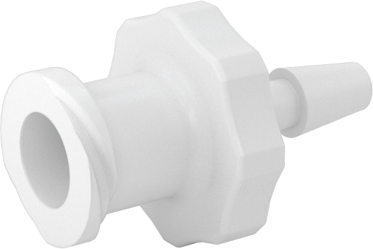 Luer Lock Boru Bağlantısı, Soketler, Naylon, 3/32" Dikenli Boru İç Çapı için