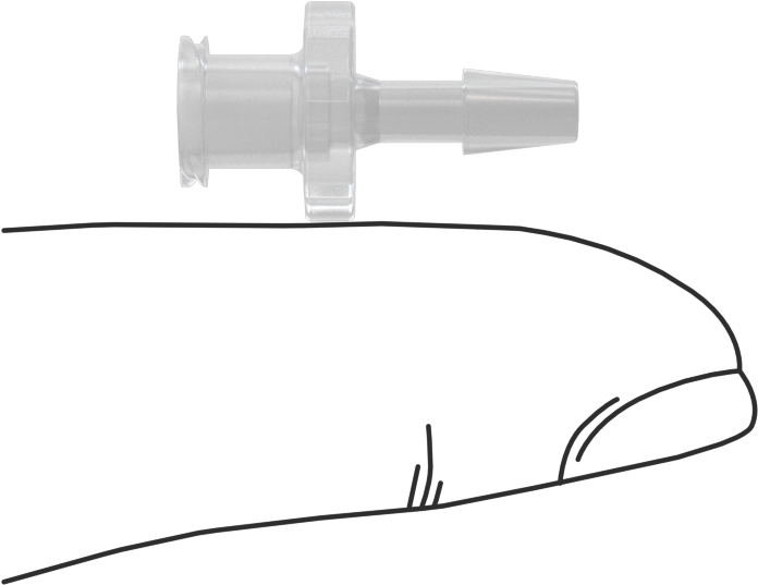 Luer Lock Boru Bağlantısı, Soketler, Polipropilen, 1/8" Dikenli Boru İç Çapı için