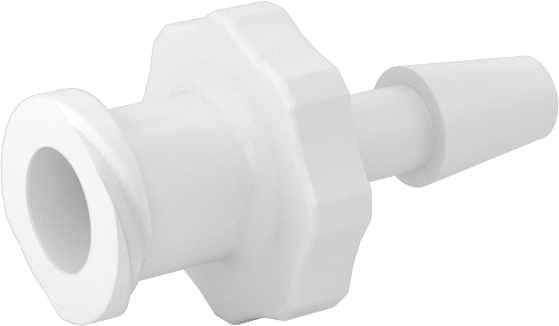 Luer Lock Boru Bağlantısı, Soketler, Naylon, 1/8" Dikenli Boru İç Çapı için