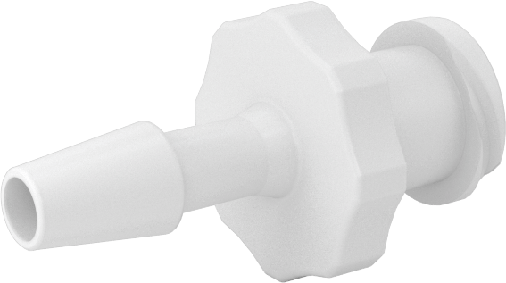 Luer Lock Boru Bağlantısı, Soketler, Naylon, 1/8" Dikenli Boru İç Çapı için