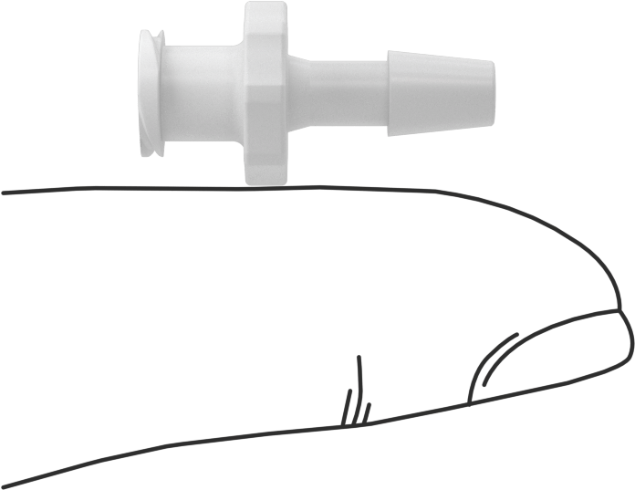 Luer Lock Boru Bağlantısı, Soketler, Naylon, 5/32" Dikenli Boru İç Çapı için