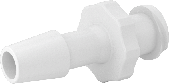 Luer Lock Boru Bağlantısı, Soketler, Naylon, 3/16" Dikenli Boru İç Çapı için