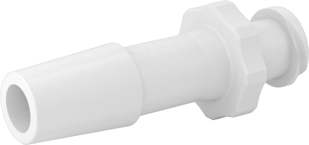 Luer Lock Boru Bağlantısı, Soketler, Naylon, 1/4" Dikenli Boru İç Çapı için