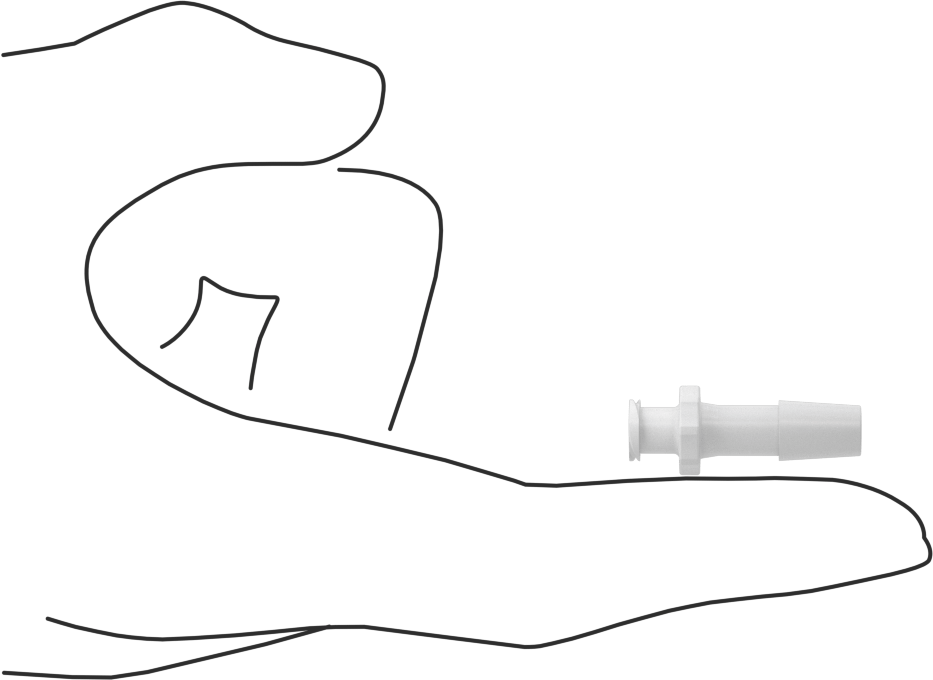Luer Lock Boru Bağlantısı, Soketler, Naylon, 1/4" Dikenli Boru İç Çapı için