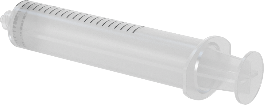 Plastik Şırınga, Luer Lock Bağlantılı, Şeffaf, 20 ml Kapasite