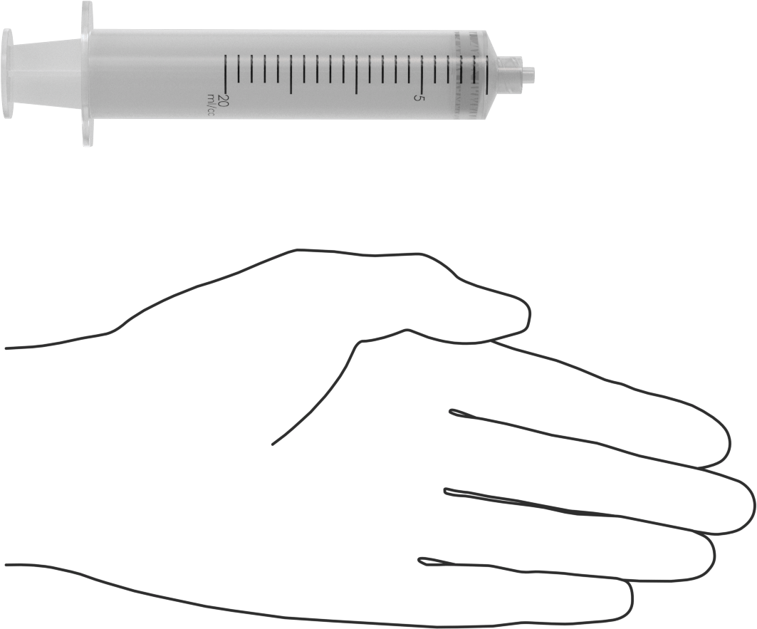 Plastik Şırınga, Luer Lock Bağlantılı, Şeffaf, 20 ml Kapasite