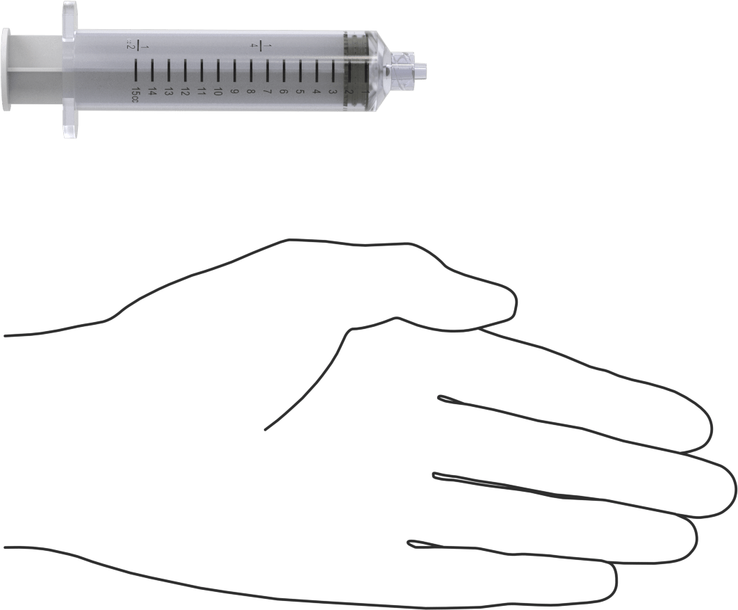 Plastik Şırınga, Luer Lock Bağlantılı, Şeffaf, 15 ml Kapasite