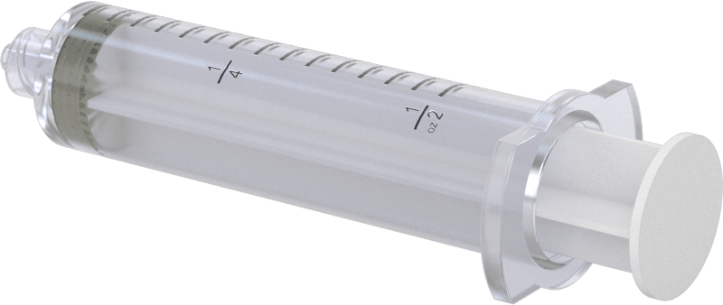 Plastik Şırınga, Luer Lock Bağlantılı, Şeffaf, 15 ml Kapasite