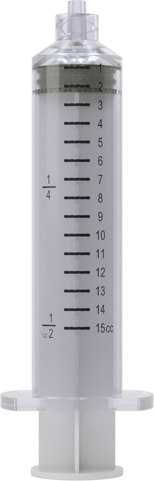 Plastik Şırınga, Luer Lock Bağlantılı, Şeffaf, 15 ml Kapasite