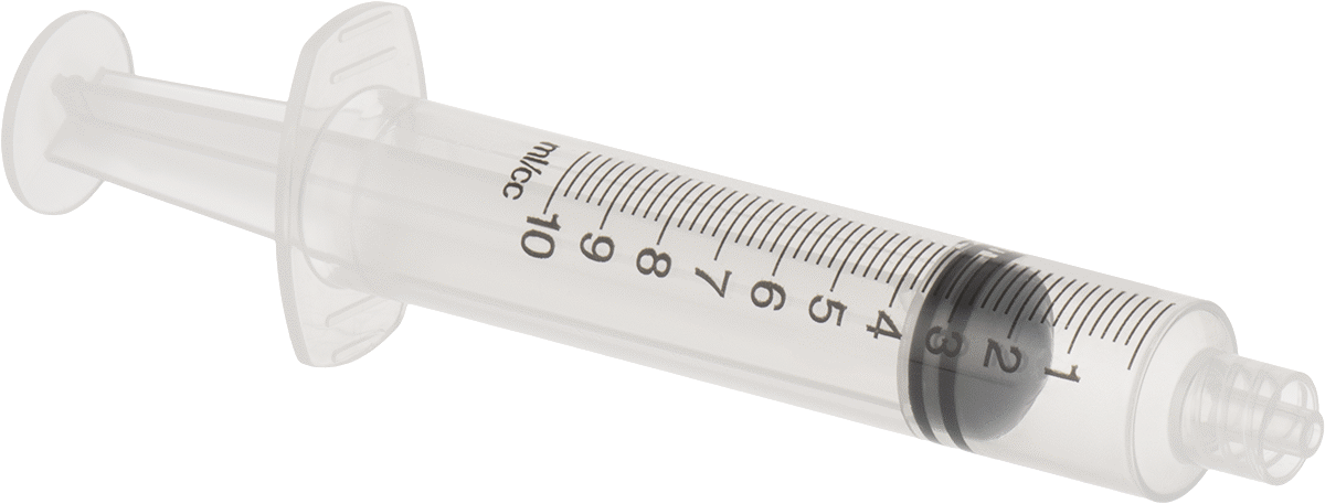 Plastik Şırınga, Luer Lock Bağlantılı, Şeffaf, 10 ml Kapasite