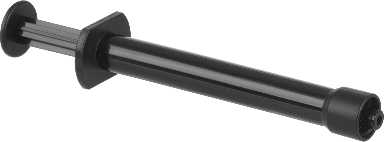 Plastik Şırınga, Luer Lock Bağlantılı, Siyah, 1 ml Kapasite