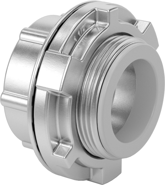 Orta ve Kalın Cidarlı Çelik Kanal için 1-1/2 NPT Dişi x 1-1/2 NPSM Erkek Düz