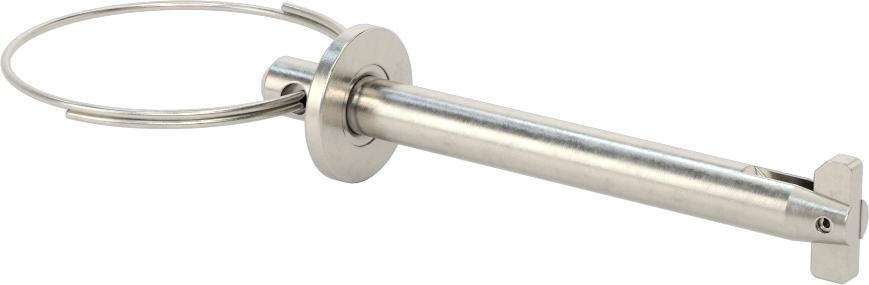 Toggle'lı Çatal Pimi, Halka Tutucu, 18-8 Paslanmaz Çelik, 3/8" Çap, 2-3/4" Kullanılabilir Uzunluk