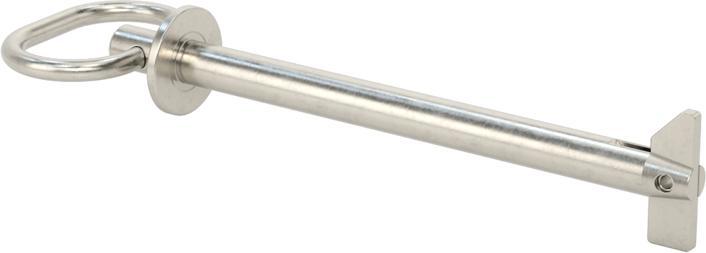 Toggle'lı Çatal Pimi, Döngü Tutamak, 18-8 Paslanmaz Çelik, 1/2" Çap, 5-1/2" Kullanılabilir Uzunluk