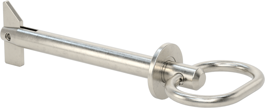 Toggle'lı Çatal Pimi, Döngü Tutamak, 18-8 Paslanmaz Çelik, 1/2" Çap, 3-1/2" Kullanılabilir Uzunluk