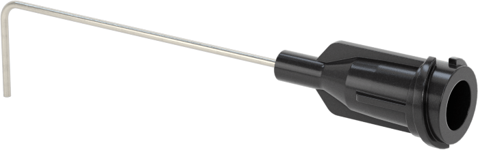 Luer Lock Bağlantılı Paslanmaz Çelik Şırınga İğneleri, 90 Derece Açı, 22 Gauge, 1-1/2" Uzunlukta İğne