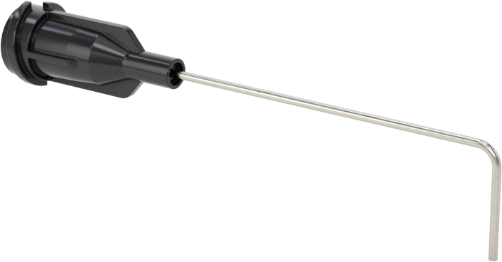 Luer Lock Bağlantılı Paslanmaz Çelik Şırınga İğneleri, 90 Derece Açı, 22 Gauge, 1-1/2" Uzunlukta İğne