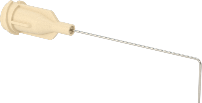 Luer Lock Bağlantılı Paslanmaz Çelik Şırınga İğneleri, 90 Derece Açı, 26 Gauge, 1-1/2" Uzunlukta İğne